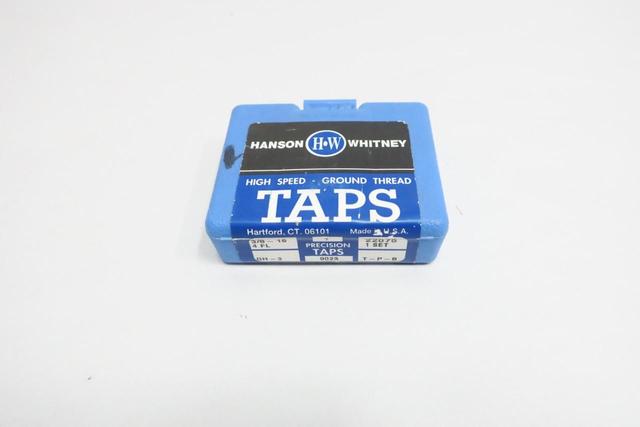 SET OF 3 HANSON WHITNEY 22075 GH-3 4L TAP 3/8-16