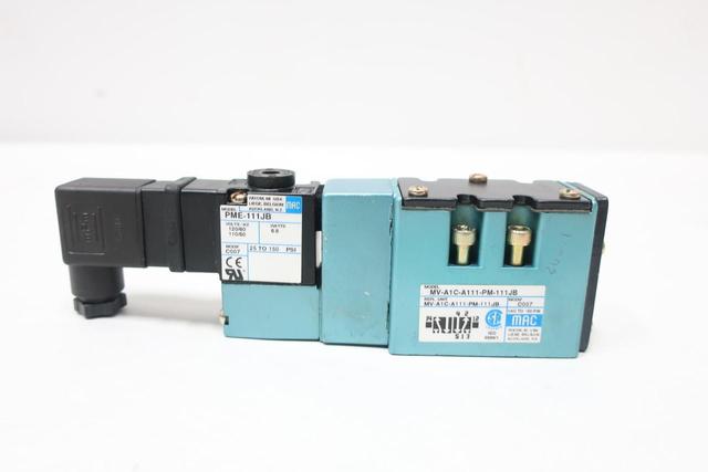 MAC MV-A1C-A111-PM-111JB PNEUMATIC SOLENOID VALVE 120V-AC 150PSI