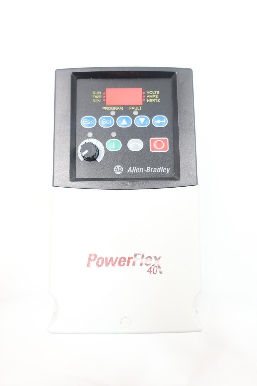 ALLEN BRADLEY 22B-D1P4N104 POWERFLEX 40 480V-AC 0-400HZ 1/2HP AC VFD DRIVE