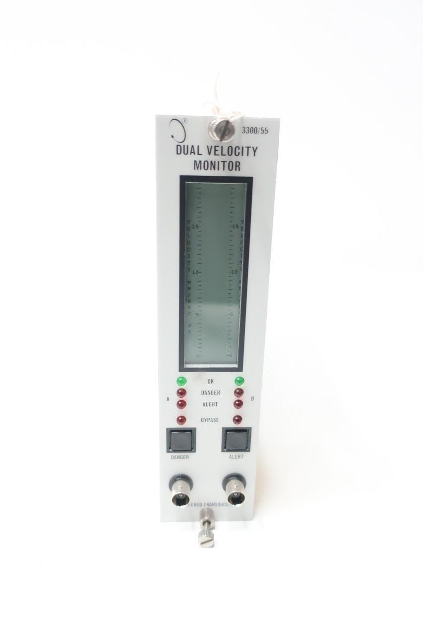 BENTLY NEVADA 3300/55-01-04-12-12-00-00-04-00 DUAL VELOCITY MONITOR