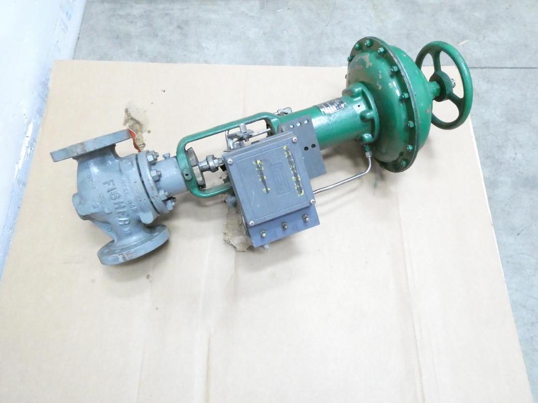 FISHER ED 667 SIZE 40 3582C PNEUMATIC STEEL FLANGED CONTROL VALVE 2IN 300