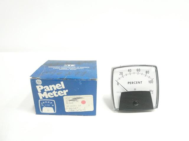 GENERAL ELECTRIC GE 254309FDZZ VOLTMETER 0-100 PERCENT 86V-AC