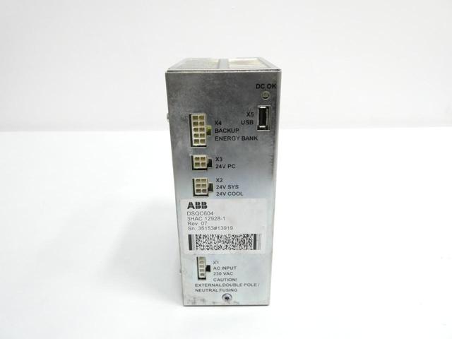 ABB DSQC604 3HAC12928-1 POWER SUPPLY 230V-AC 5A AMP 24V-DC