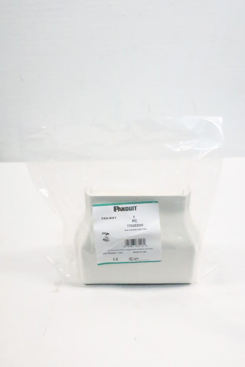 PANDUIT T702EEIW PAN-WAY TWIN 70 ENTRANCE END FITTING