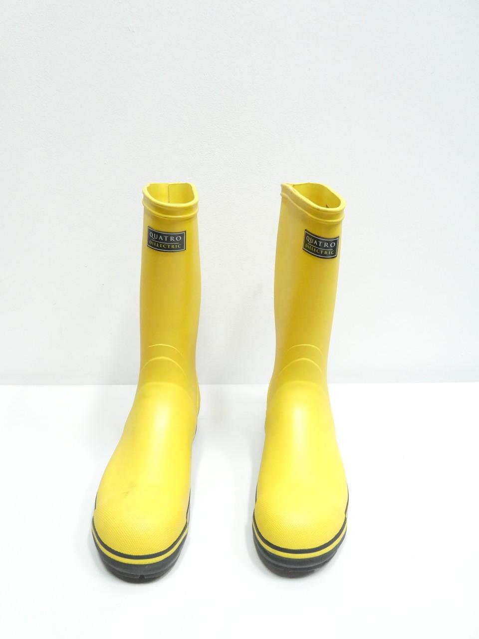 QUATRO FQD114 SKELLERUP SIZE 14 YELLOW RUBBER SAFETY BOOT