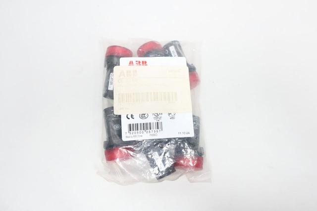 PACK OF 8 ABB CL-515R 1SFA619402R5151 RED INDICATOR LIGHT 110-130V-DC