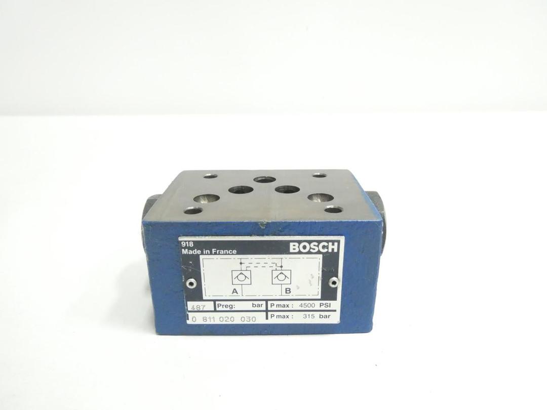 BOSCH 0 811 020 030 HYDRAULIC CHECK VALVE 4500PSI