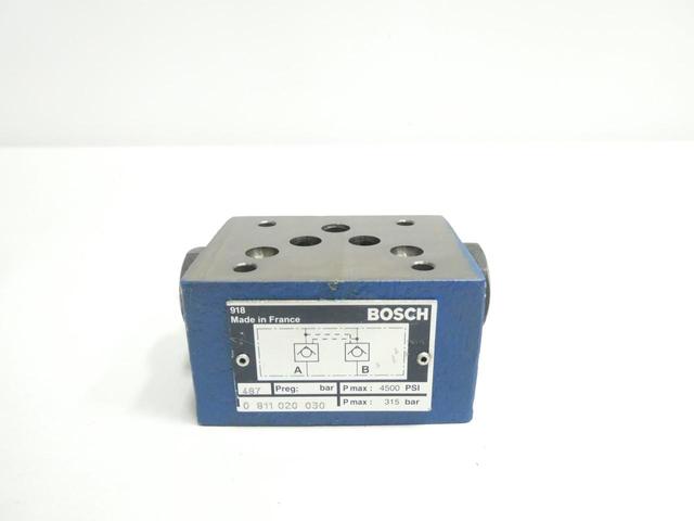 BOSCH 0 811 020 030 HYDRAULIC CHECK VALVE 4500PSI