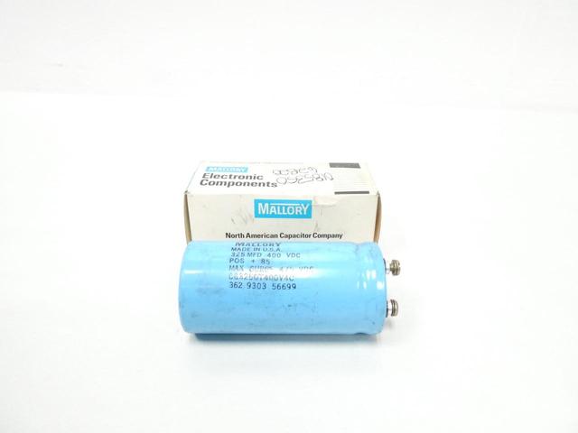 MALLORY CG3250T400V4C CAPACITOR 325MFD 400V-DC