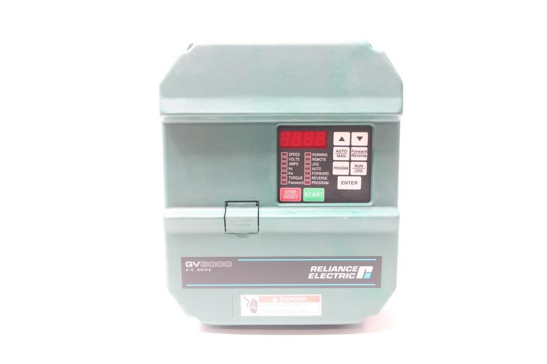 RELIANCE ELECTRIC GV3000/SE 7V4160 DRIVE 380-460V-DC 0-200HZ 380-460V-AC 7.5HP