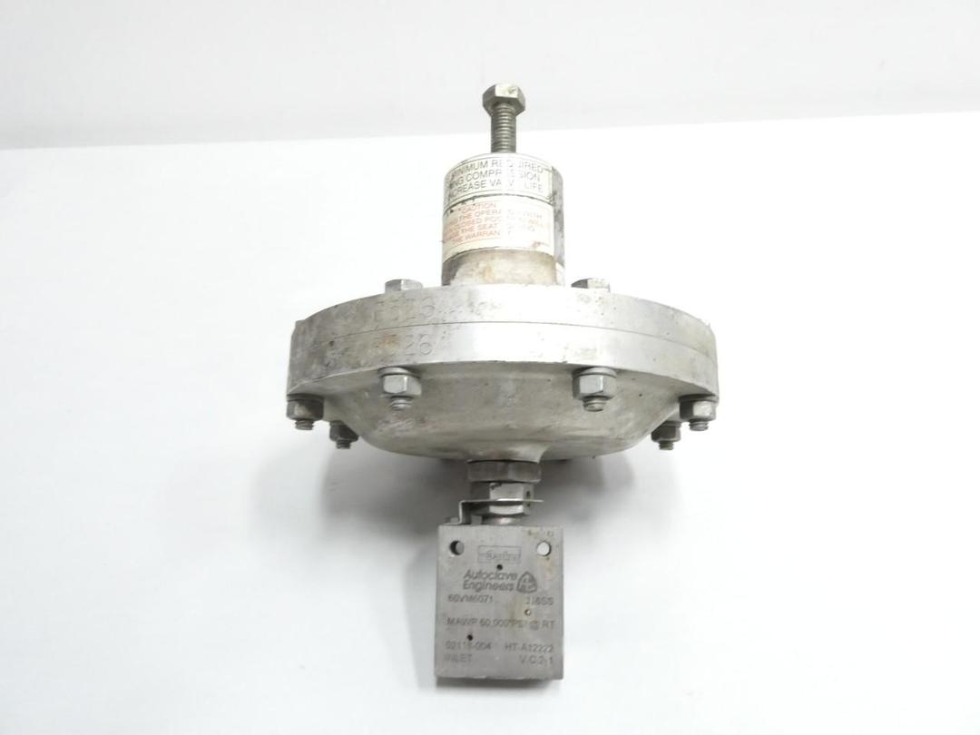 AUTOCLAVE ENGINEERS 60VM6071 STAINLESS HIGH PRESSURE VALVE 60000PSI 1/2IN NPT