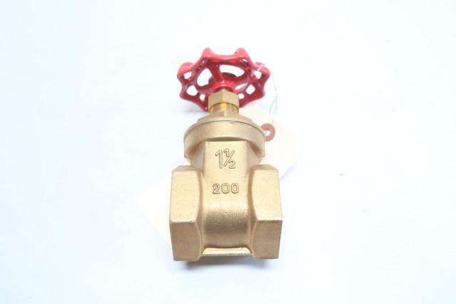 RUB 114H41 MANUAL BRASS WEDGE GATE VALVE 1-1/2IN NPT