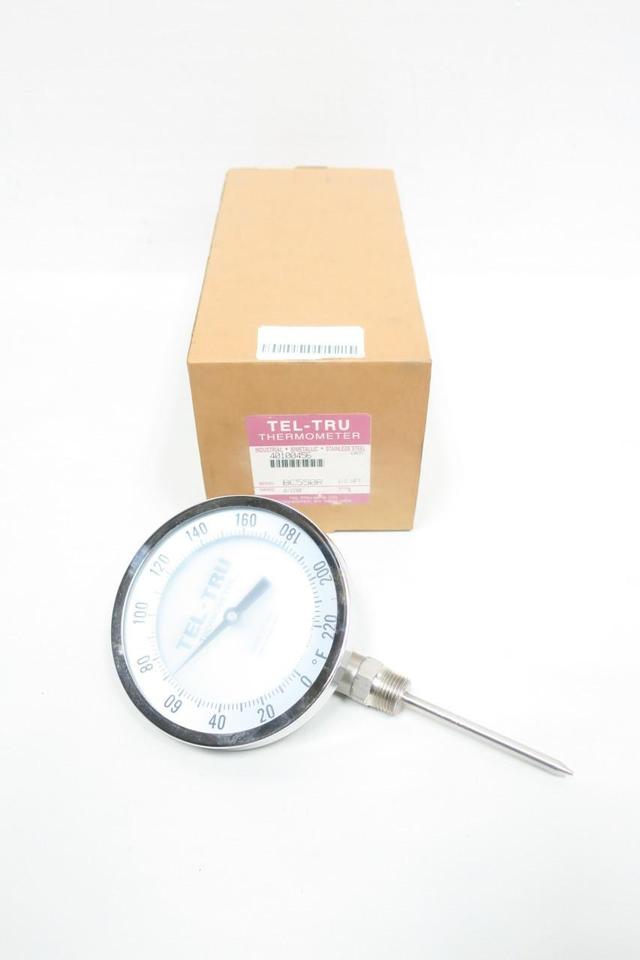 TEL-TRU BC550R BIMETAL THERMOMETER 4IN 0-220F 1/2IN NPT