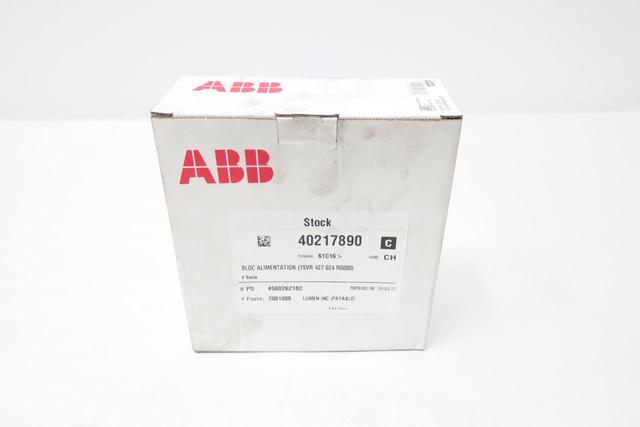 ABB 1SVR360563R1001 CP-C.1 24/5.0 POWER SUPPLY IN: 100-240V AC OUT: DC 24V 5A