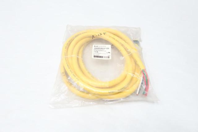 BRAD CONNECTIVITY 106002A01F120 MALE STRAIGHT CABLE 12FT 6P