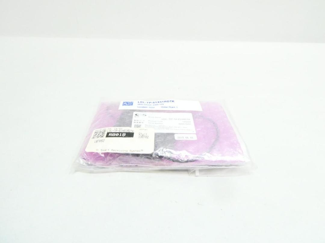 CCS LDL-TP-51X51RDTK RED FLAT LIGHT 12V-DC