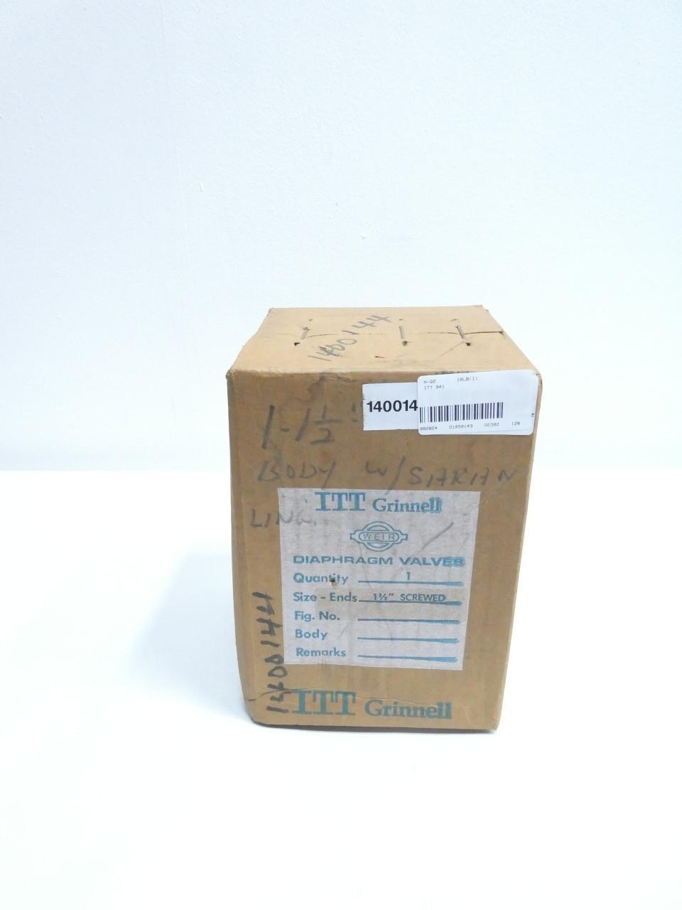 ITT 941 GRINNELL IRON DIAPHRAGM VALVE BODY 1-1/2IN