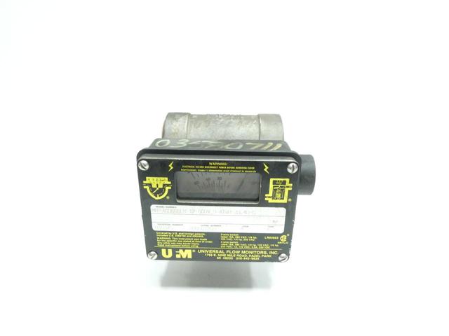 UFM MN-ASB60GLM-12-500V.9-A1WR-33.4D-C FLOW METER 0-60GPM 0-225LPM 1-1/2IN NPT