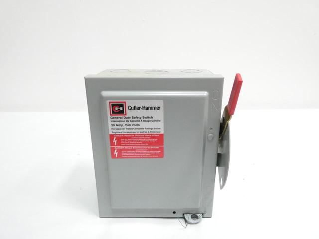 CUTLER HAMMER G221NF SAFETY SWITCH 2P 30A AMP 120/240V-AC