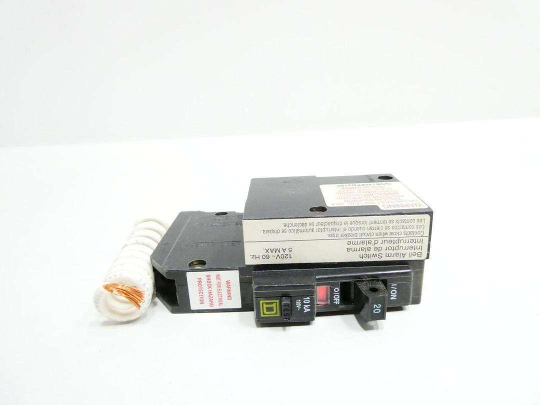 SQUARE D QOB120EPD2100 GROUND FAULT CIRCUIT BREAKER 1P 20A AMP 120V-AC