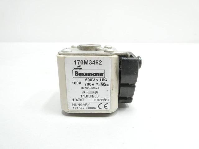 COOPER BUSSMANN 170M3462 FUSE 100A AMP 690V-AC