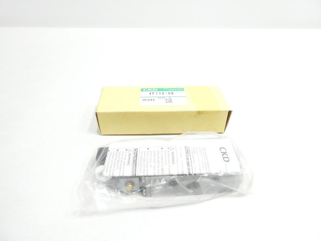CKD 4F110-08 PNEUMATIC SOLENOID VALVE 24V-DC 1MPA