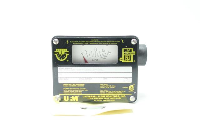 UFM SN-BSK35LM-12BT-32V1.0-A2NL FLOW METER 0-35LPM 3/4IN NPT 480V-AC