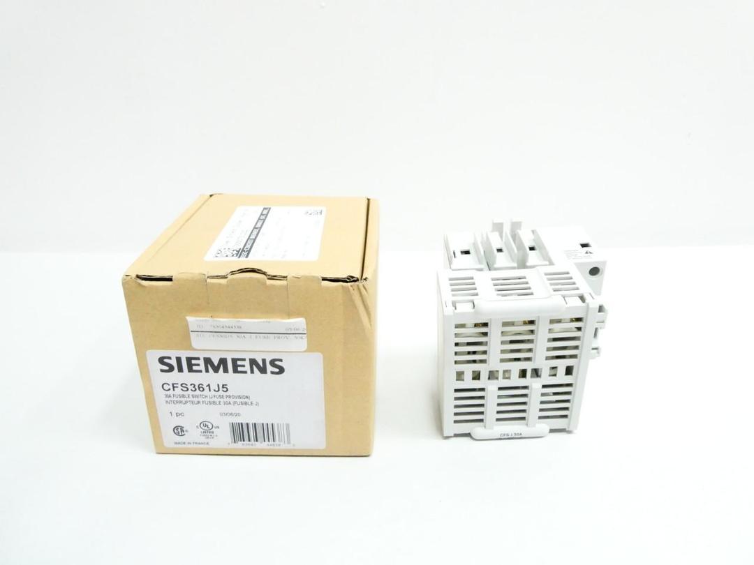 SIEMENS CFS361J5 FUSIBLE DISCONNECT SWITCH 3P 30A AMP 600V-AC