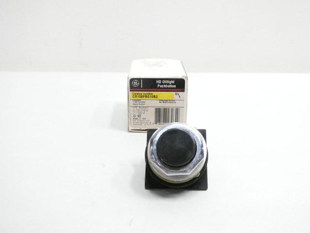 GENERAL ELECTRIC GE CR104PBG10B2 BLACK HD OILTIGHT PUSHBUTTON