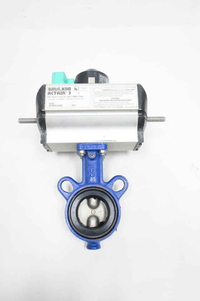 AMRI KSB 3T6K6XV ISORIA 16 PNEUMATIC WAFER BUTTERFLY VALVE 2IN