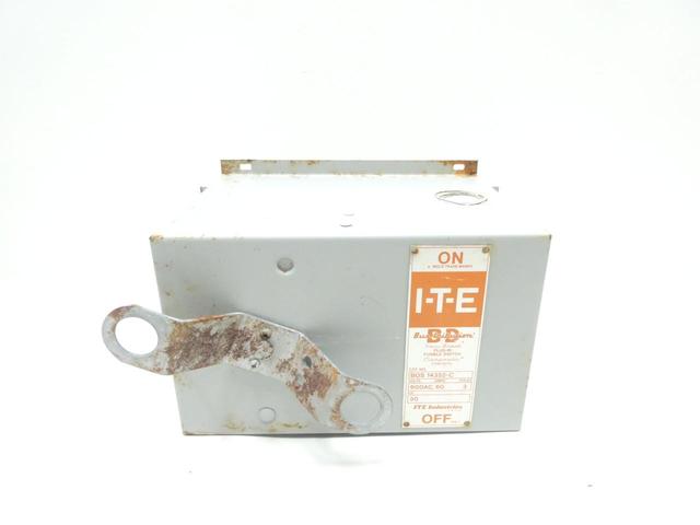 ITE BOS14352-C BUSTRIBUTION VACU-BREAK FUSIBLE DISCONNECT SWITCH 3P 60A 600V-AC