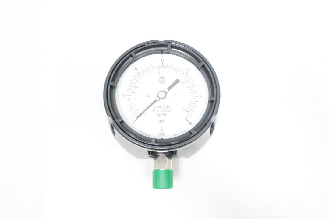 MCDANIEL CONTROLS MPB/SCC AB20417 PRESSURE GAUGE 4-1/2IN 0-60PSI 1/2IN NPT