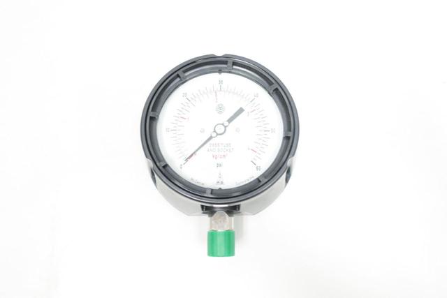 MCDANIEL CONTROLS MPB/SCC AB20417 PRESSURE GAUGE 4-1/2IN 0-60PSI 1/2IN NPT