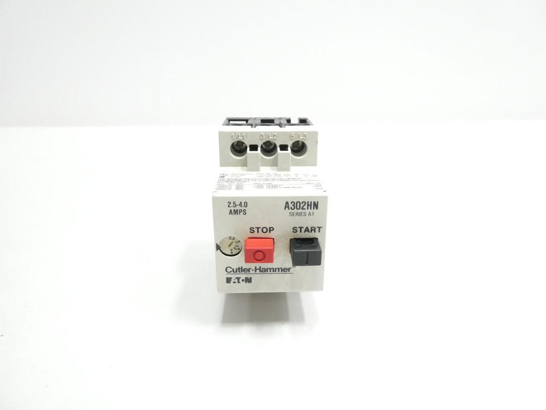 CUTLER HAMMER A302HN MANUAL STARTER 2.5-4A AMP 2HP