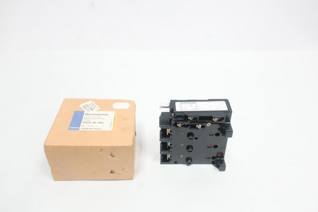 SIEMENS 3UA43 00-8AN OVERLOAD RELAY 40-63A AMP
