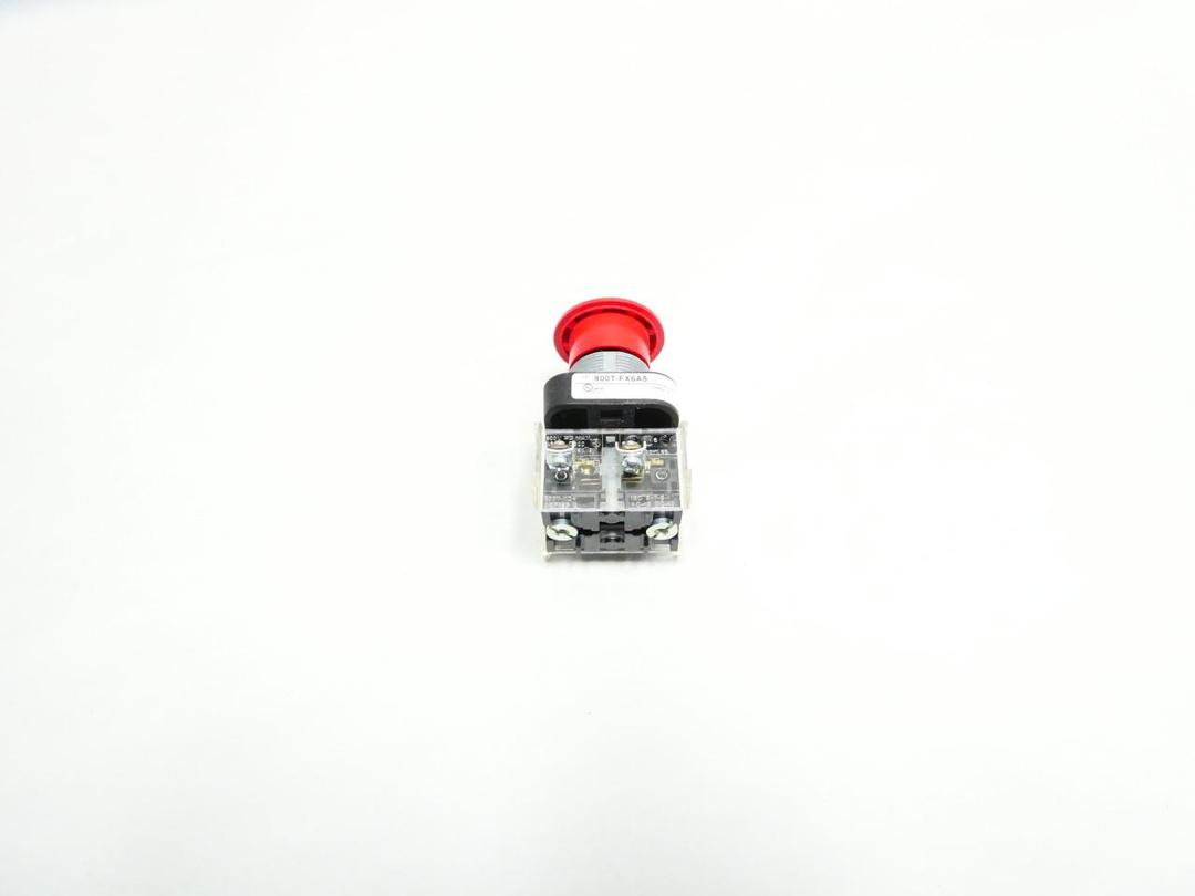 ALLEN BRADLEY 800T-FX6A5 RED MUSHROOM HEAD PUSH-PULL BUTTON