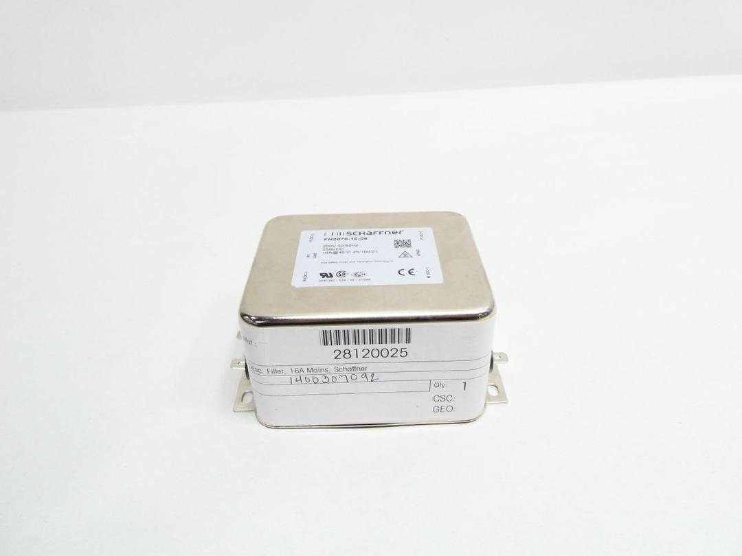 SCHAFFNER FN2070-16-06 LINE FILTER 16A AMP 250V-DC
