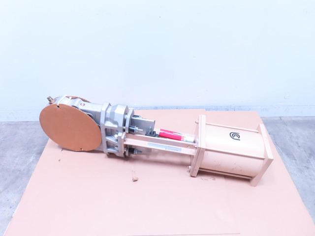 UNITED CONVEYOR 5-1918-3-103110100000A PNEUMATIC ALUMINUM KNIFE GATE VALVE 10IN