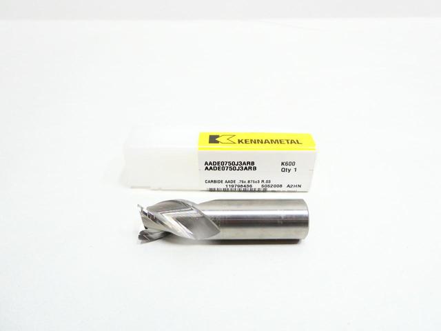 KENNAMETAL 5052008 SOLID CARBIDE END MILL 3FL 3/4IN