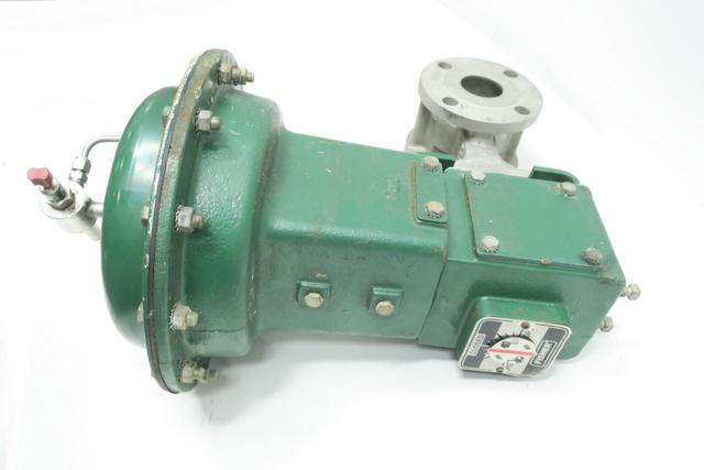 FISHER V150 1052 SIZE 33 PNEUMATIC STAINLESS VEE-BALL CONTROL VALVE 2IN 150