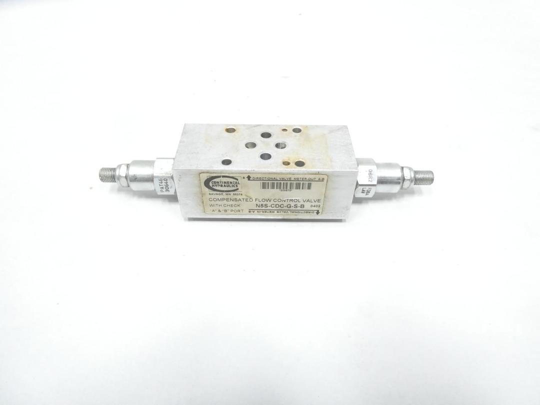 CONTINENTAL HYDRAULICS N5S-CDC-G-S-B HYDRAULIC FLOW CONTROL VALVE
