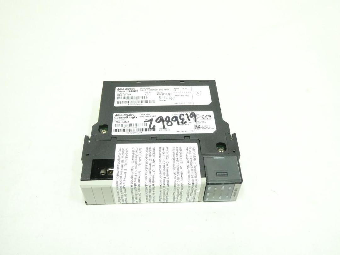 ALLEN BRADLEY 1756-L55 1756-M16 LOGIX 5555 PROCESSOR MODULE SER A
