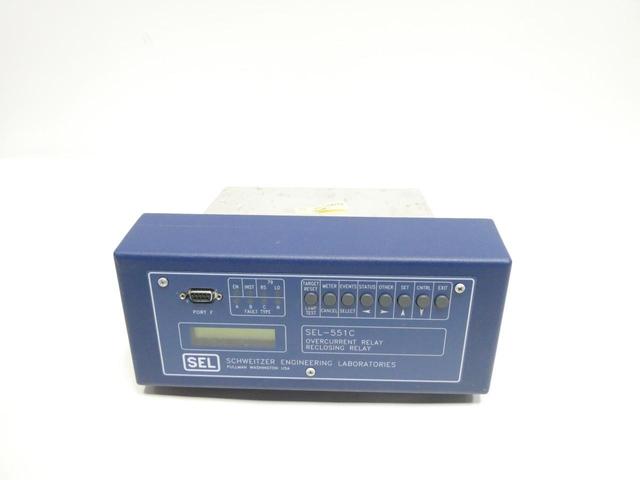SEL SEL-551C 0551C0BX553X OVERCURRENT/RECLOSING RELAY 48/125V-DC 125V-AC