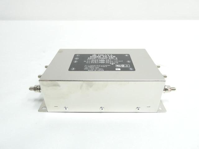 OKAYA 3SUP-H30H-ER-4 NOISE LINE FILTER 30A AMP 250V-AC