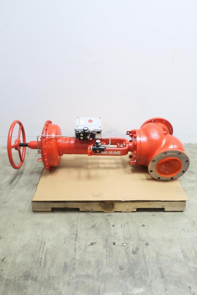 COPES VULCAN LCV-1124A AP411000 PNEUMATIC IRON FLANGED CONTROL VALVE 8IN 150