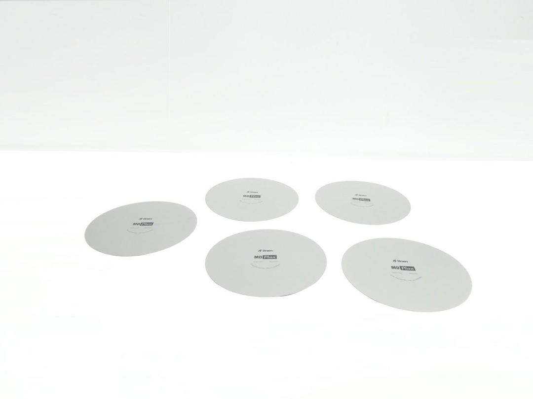 BOX OF 5 STRUERS 40500087 MD PLAN METALLURGICAL POLISHING CLOTH 250MM
