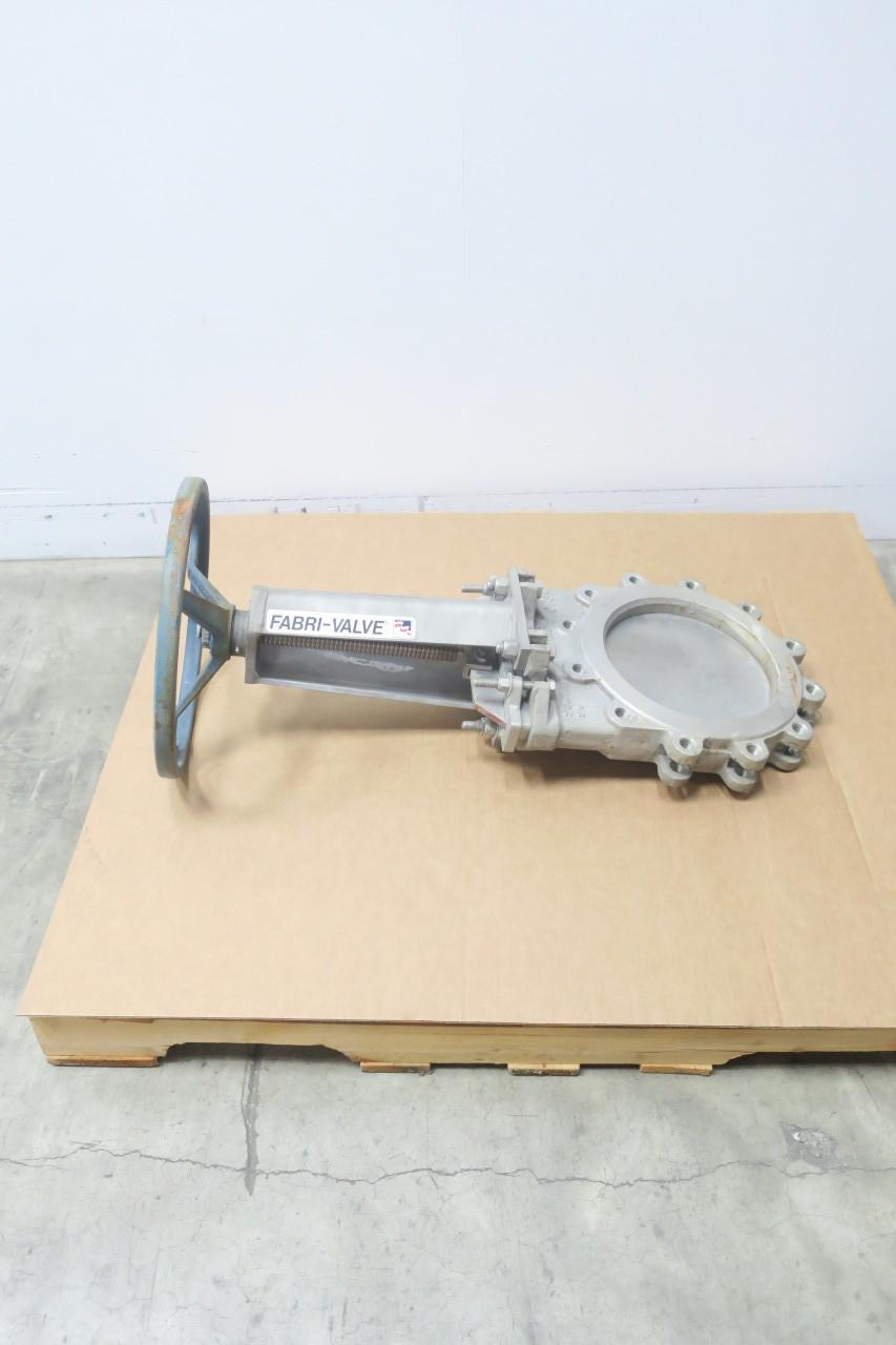 FABRI-VALVE C37 FV-C3720313600 MANUAL STAINLESS LUGGED KNIFE GATE VALVE 10IN 150
