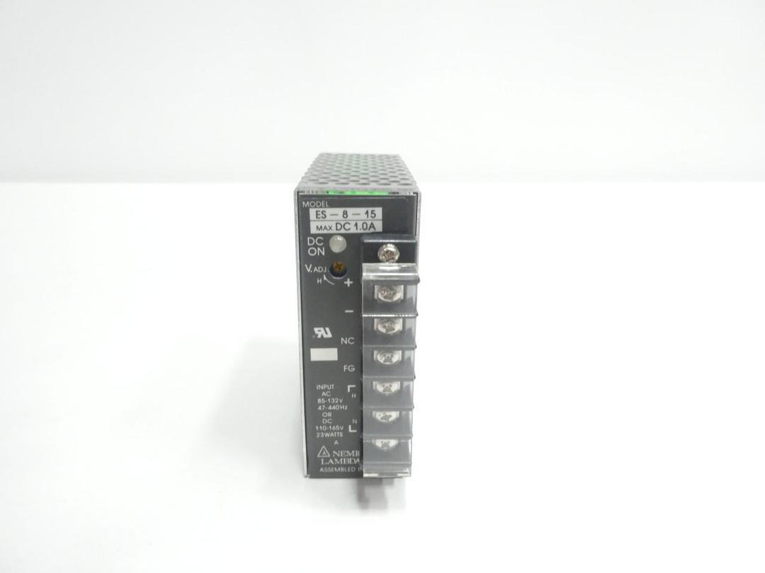NEMIC LAMBDA ES-8-15 POWER SUPPLY 85-132V-AC 1A AMP 110-165V-DC 23W