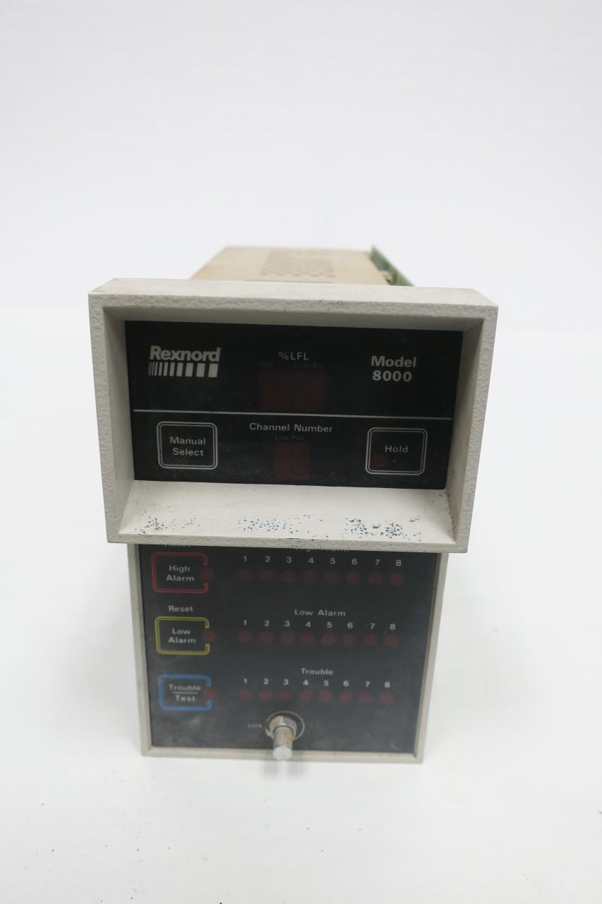 REXNORD 8000 226650-01 GAS DETECTION ANALYZER 120V-AC 24V-DC