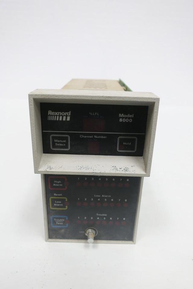 REXNORD 8000 226650-01 GAS DETECTION ANALYZER 120V-AC 24V-DC